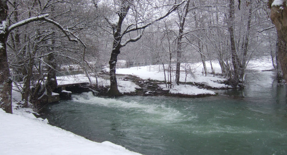 Charme hivernal...la rivière